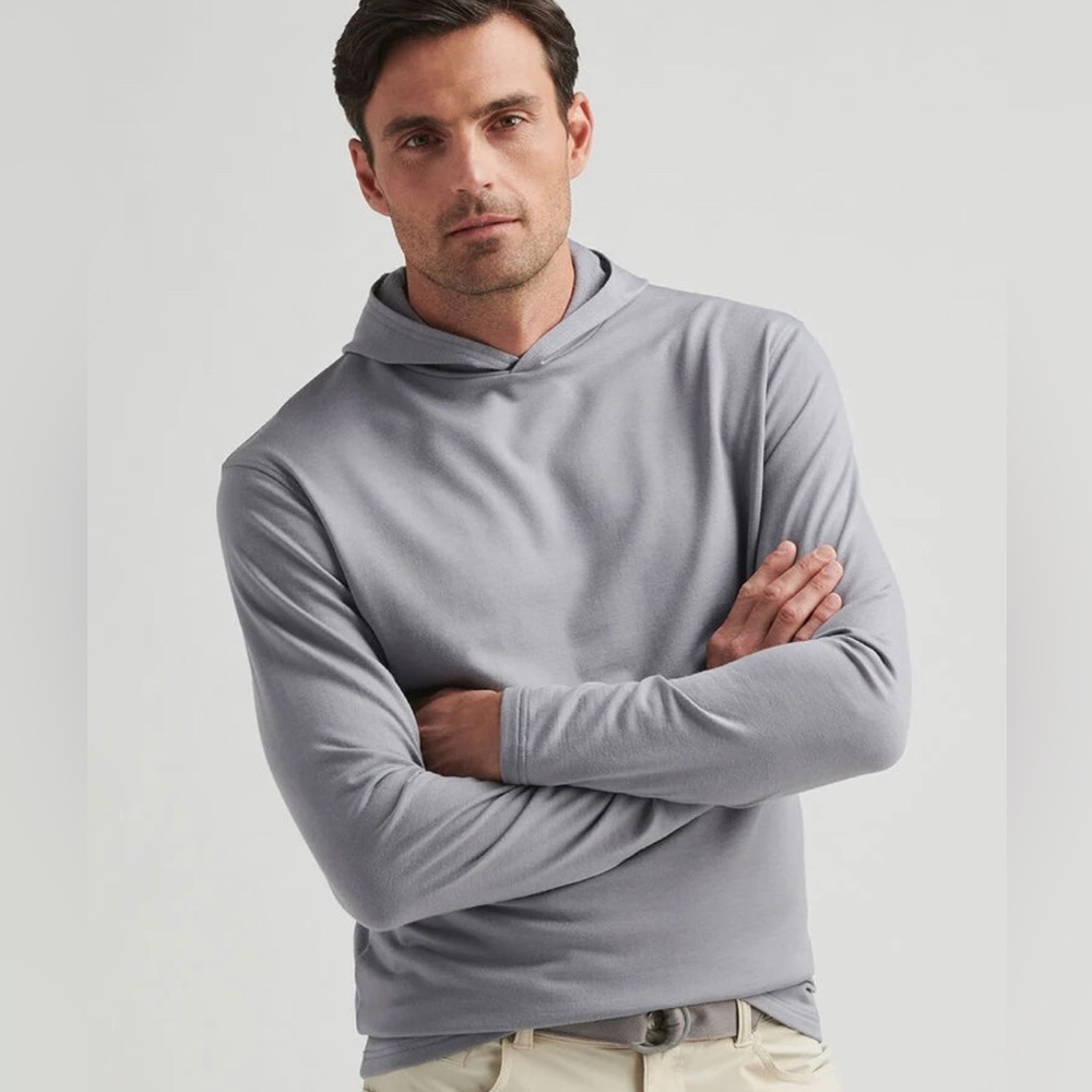 Peter Millar Gray Hoodie
